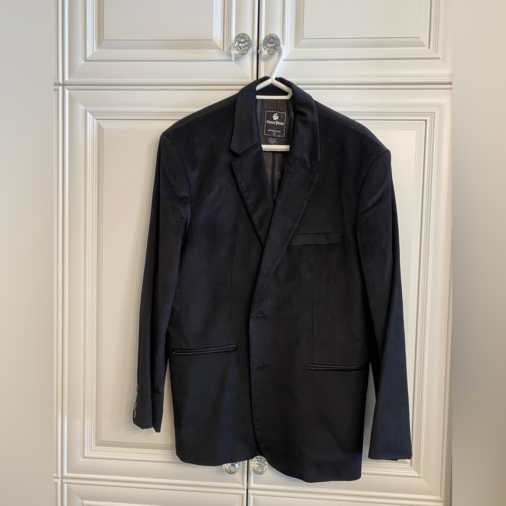 **PRICE DROP** NWOT Men’s GUESS Jeans Navy Corduroy Jacket Size XXL